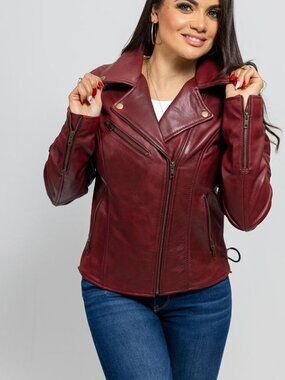 Women Leather Jacket Stylish Motorbiker Women Jacket